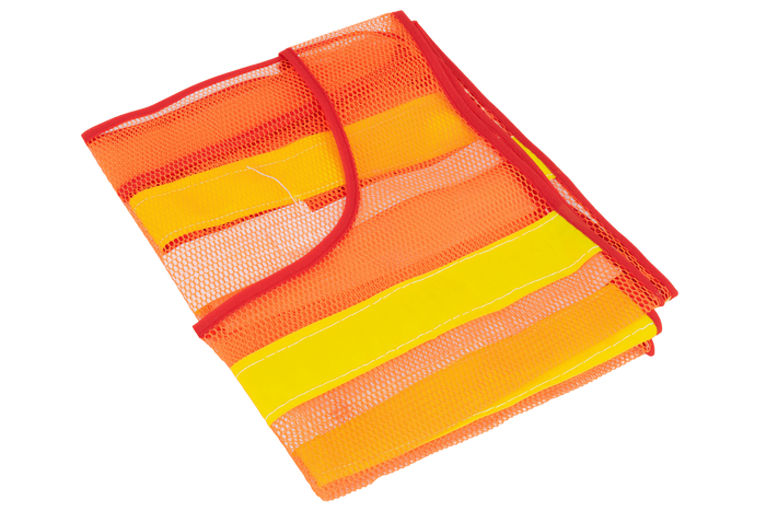 HERMON XXL orange Warnweste mit seitlichem Klettverschluss