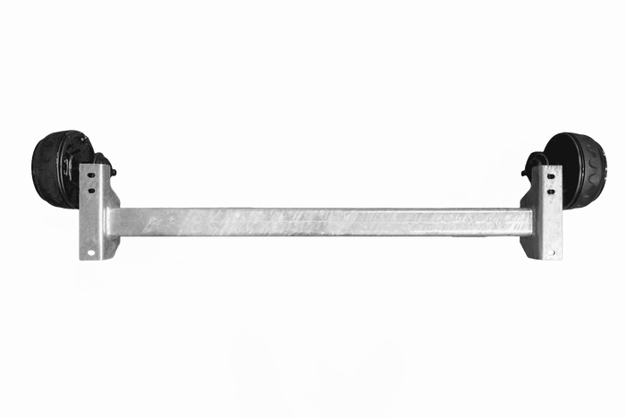 KNOTT VGB13M gebremste Achse für Anhänger/Autotransporter 1350 kg 1200 mm 1550 mm 5x112