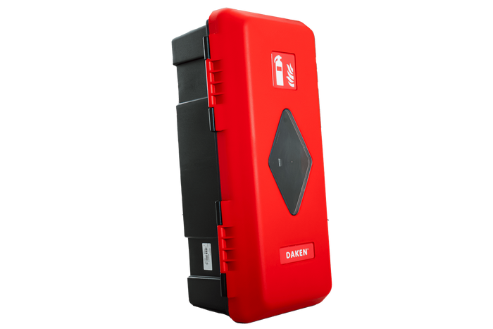 Feuerlöscherbox 9kg DAKEN 82020 ADAMANT 671x310x247mm rot