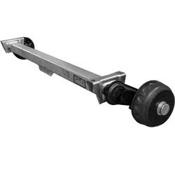 KNOTT VGB13 gebremste Achse für Anhänger/Autotransporter 1350 kg 1350 mm 1800 mm 5x112