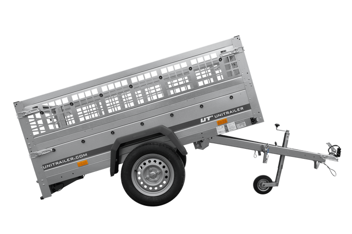 Einachsanhänger 200x125 UNITRAILER GARDEN 201 KIPP mit Gitterseitenwänden