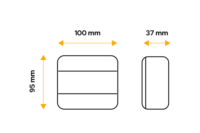 TT TECHNOLOGY TT.12006 LED-Rücklicht mit 4 Funktionen, universell