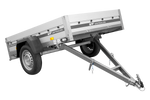 Anhänger mit ALU-Bordwänden 200x125 Unitrailer Garden 201 KIPP ALU