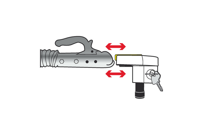 Anhängerkupplung Kugelschutz LAMP 65404 Universalschloss