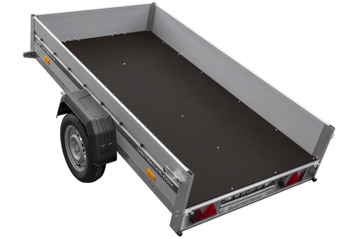Anhänger mit Aluminiumseitenwänden 230x125 Unitrailer Garden 230 KIPP ALU