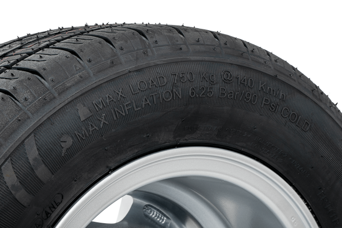 Verstärktes Anhängerrad KENDA REIFEN 195/55 R10C 98/96N ALU FELGE STARCO 6Jx10"H2 5x112 ET:-4