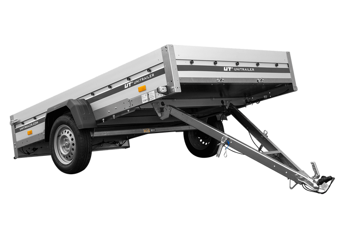 Anhänger mit Aluminiumseitenwänden 264x150 Unitrailer Garden 265 KIPP ALU