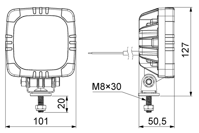 HORPOL LRD2679 15xLED 1000lm Arbeitsleuchte