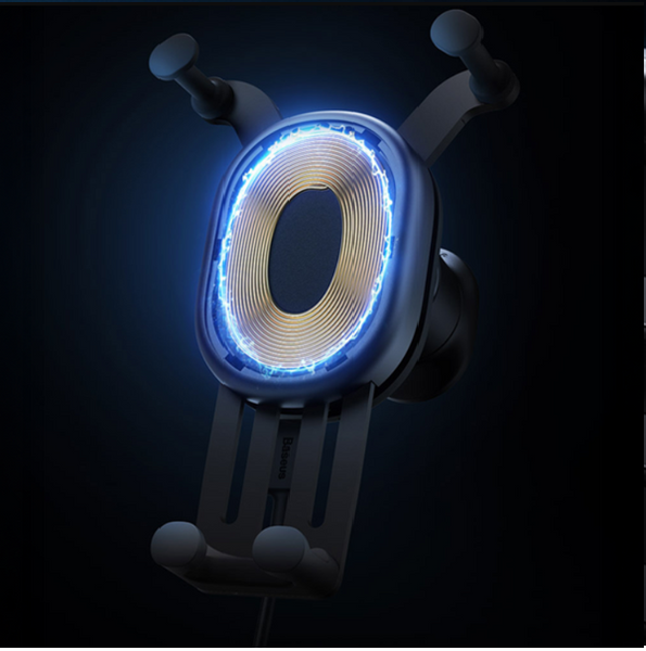 BASEUS Stabile Autohalterung mit Schwerkraftsystem und Qi 15W kabelloser Ladefunktion für die Lüftungsschlitze