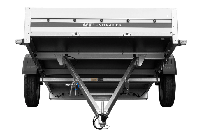 Anhänger mit Aluminiumseitenwänden 264x150 Unitrailer Garden 265 KIPP ALU