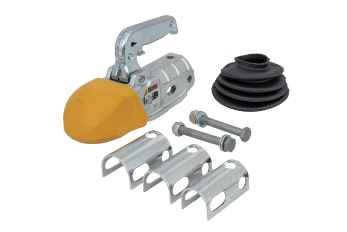 STEELPRESS BC-3000C-00-00+Z3 Kugelkopfkupplung für 3000kg Anhänger mit 35-50mm Rohrdeichsel, Gusseisen