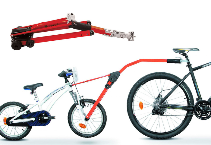 Trail Angel Fahrrad-Anhängerkupplung – Rot