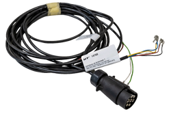 MANTES Elektroinstallations-Anhängerkabelbaum 4 m 7-poliger Stecker 6,3 Anschlüsse