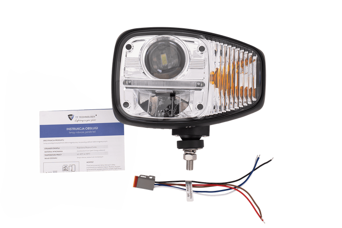 TT Technology TT.16611-L LED Frontleuchte 3 Funktionen 23xLED 2350lm links für JCB/Cat/Manitou/Volvo/Terex