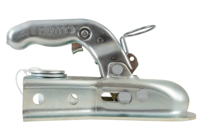 KNOTT 6E0176.001 Kugelkopfkupplung für einen 750kg Anhänger mit V-Deichsel