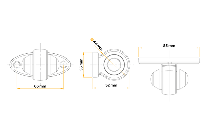 HORPOL LD 465 LED Umrissleuchte, universal