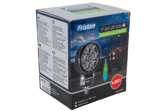 LED-Arbeitsscheinwerferreflektor FRISTOM FT-365 SLIM 6xLED 1500lm
