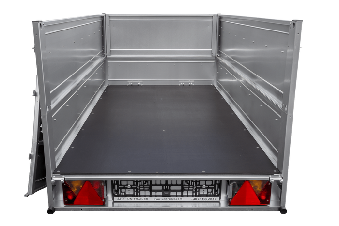 Gartenanhänger 200 KIPP mit Stützrad und zusätzlichen Bordwänden