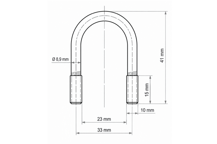 DROMET Ovalklemme Typ B M10 23×41mm