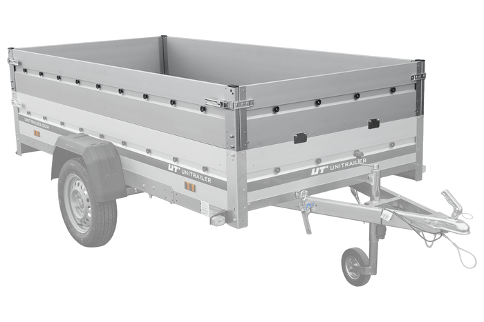 BIS-Aluminiumseitenwände für die Anhänger UNITRAILER GARDEN 264 KIPP ALU und 264/2 KIPP ALU