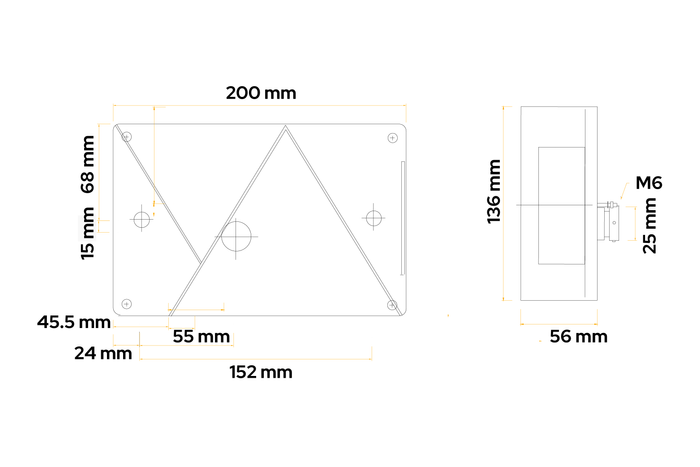 ASPÖCK Multipoint IV Rückleuchte, 6 Funktionen, links