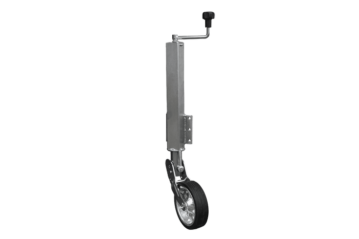 UNITRAILER automatisches Stützrad mit Griff 400 kg 60 mm 470–785 mm