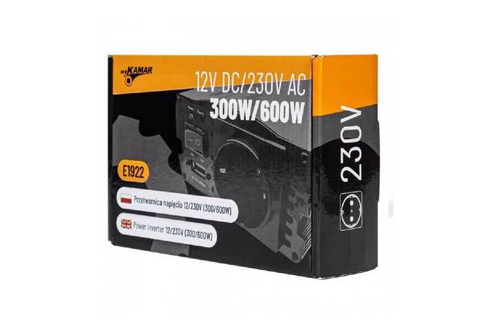 Spannungswandler 12V/230V (300/600W) KAMAR E1922