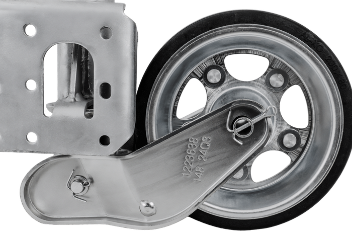 AL-KO 1223638 automatisches Stützrad mit Halterung 500 kg 60 mm 1010–1350 mm