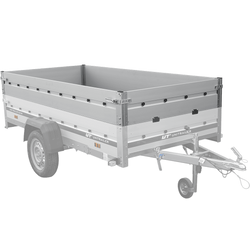 BIS-Aluminiumseitenwände für die Anhänger UNITRAILER GARDEN 264 KIPP ALU und 264/2 KIPP ALU