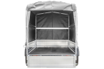 PKW-Anhänger auf Federn 230x125 UNITRAILER GARDEN 230/R KIPP mit H-1100-Rahmen und grauer Plane