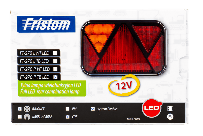 Rücklicht FRISTOM FT-270 LED CANBUS 6 Funktionen rechts