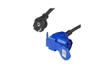 Adapter mit Schuko-Stecker und CEE-Winkelstecker + Schuko-Buchse 16A ProPlus 373528DE Kabel 150cm