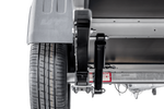 Leichtanhänger auf Federn 200x125 UNITRAILER GARDEN 201/R KIPP mit BIS-Seiten, H-800-Rahmen und grauer Plane