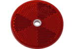 Roter Reflektor 60 mm mit Montageloch