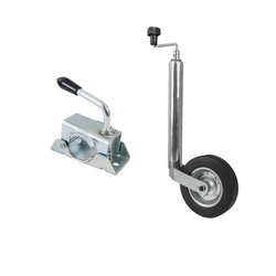 Stützrad mit Klemme KNOTT TK48+LB48 150 kg 48 mm 480–700 mm