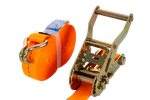 UNITRAILER 6 m/25 mm/1 t oranges Transportband mit Spanner