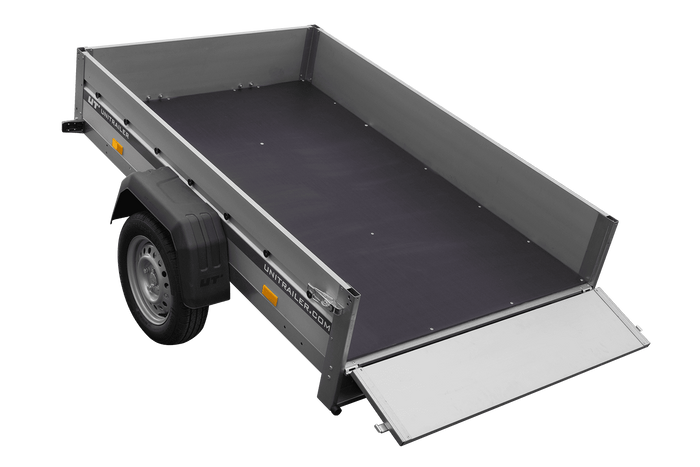 Anhänger mit Aluminiumseitenwänden 200x125 Unitrailer Garden 201 KIPP ALU