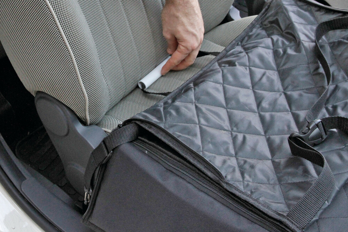 Hundetragetasche LAMP Autositzschutz 40x40cm