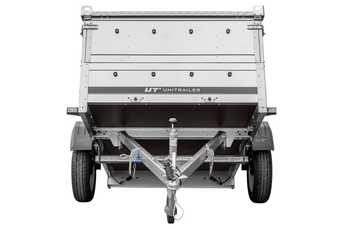 PKW-Anhänger 200x125 UNITRAILER GARDEN 201 KIPP mit Bordwandaufsatz und Aludeckel