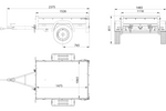 Einachsanhänger 150 x 106 UNITRAILER GARDEN 150 KIPP mit BIS-Bordwänden und Aluminium-Deckel