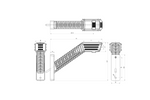 WAŚ 2552L W297.5.1 SPOT LED linke Positionsleuchte an einem langen Arm