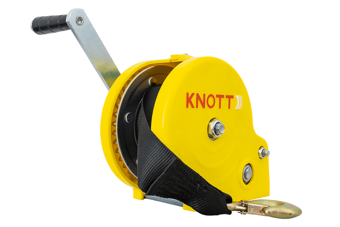 KNOTT Gurtwinde für Anhänger 450 kg / 7-m langes Gurtband