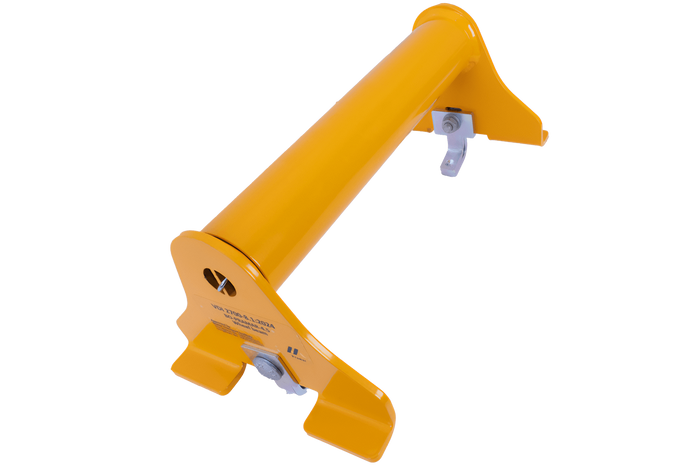 PRAMAR Radstopper VDI 2700 gelb Universal-Unterlegkeil für Abschleppwagen