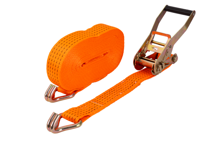UNITRAILER 15 m/50 mm/5 t orangefarbenes Transportband mit Spanner