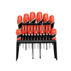 YATO YT-25982 18-teiliges Schraubendreher-Set mit Ständer