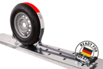 4er Set HEFFA CARLINE 130 Anhänger Transportgurte, Radsicherungsgurte 2,8m/50mm/5t VDI 2700