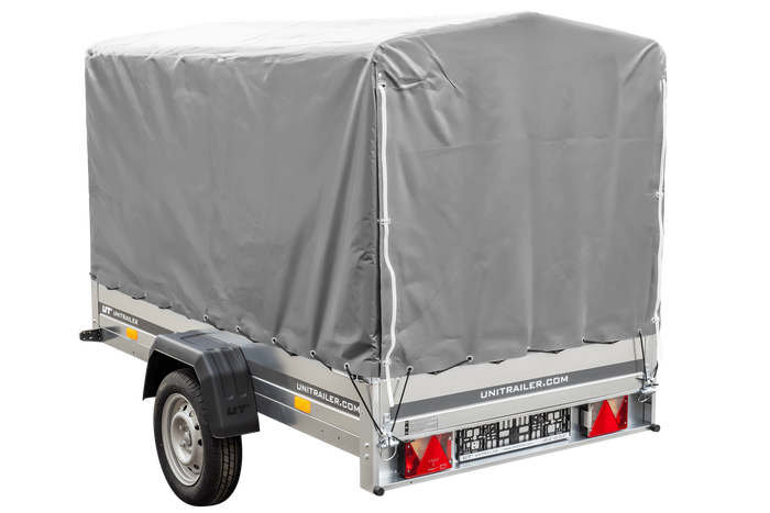 PKW-Anhänger 230x125 UNITRAILER GARDEN 230 KIPP mit  grauer Hochplane 110 cm