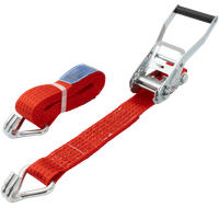 UNITRAILER 4 m/50 mm/5 t rotes Transportband mit Spannvorrichtung
