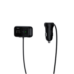 FM-Transmitter BASEUS T Typ S-16 Bluetooth 5.0 MP3 + Kfz-Ladegerät 2x USB