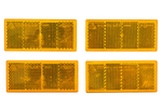 Rückstrahler-Set in orange, 4-teilig für Pkw-Anhänger
